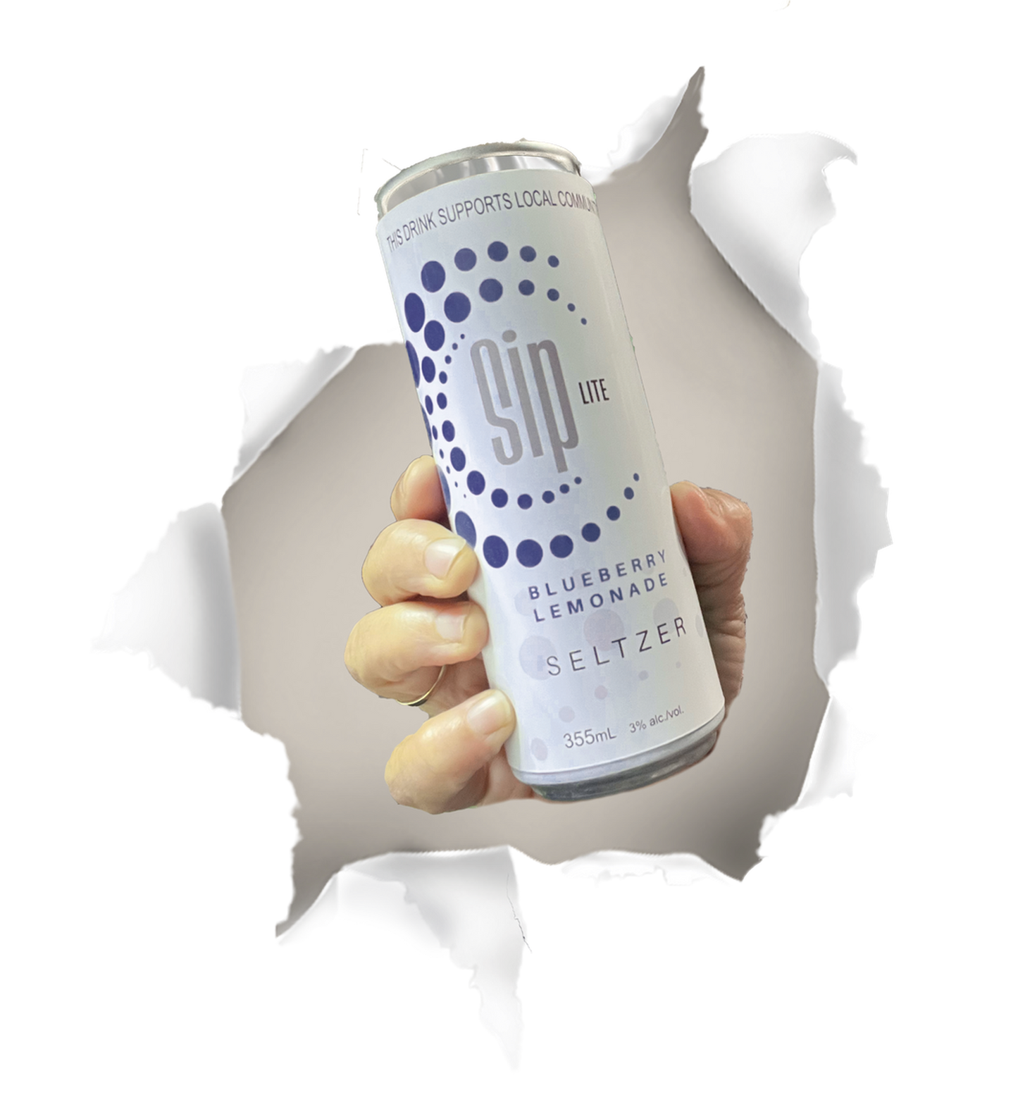 Siplite Blueberry Lemonade Seltzer